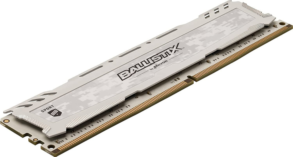CRUCIAL Ballistix Sport 16GB ( 16GB x 1 ) 2400MHz DDR4 RAM ( White ) - 3
