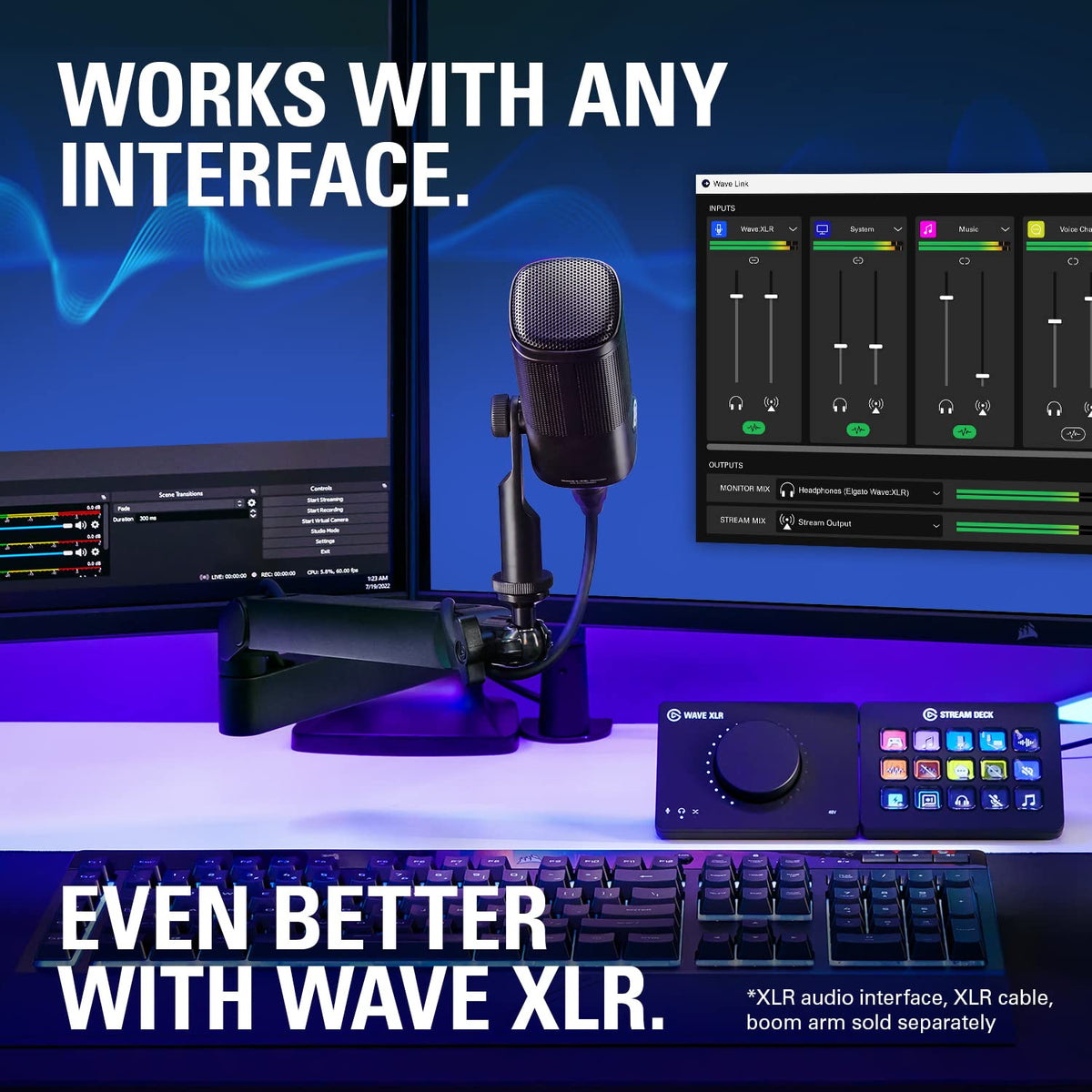 ELGATO WAVE DX - DYNAMIC XLR MICROPHONE 10MAH9901 – TechCure India