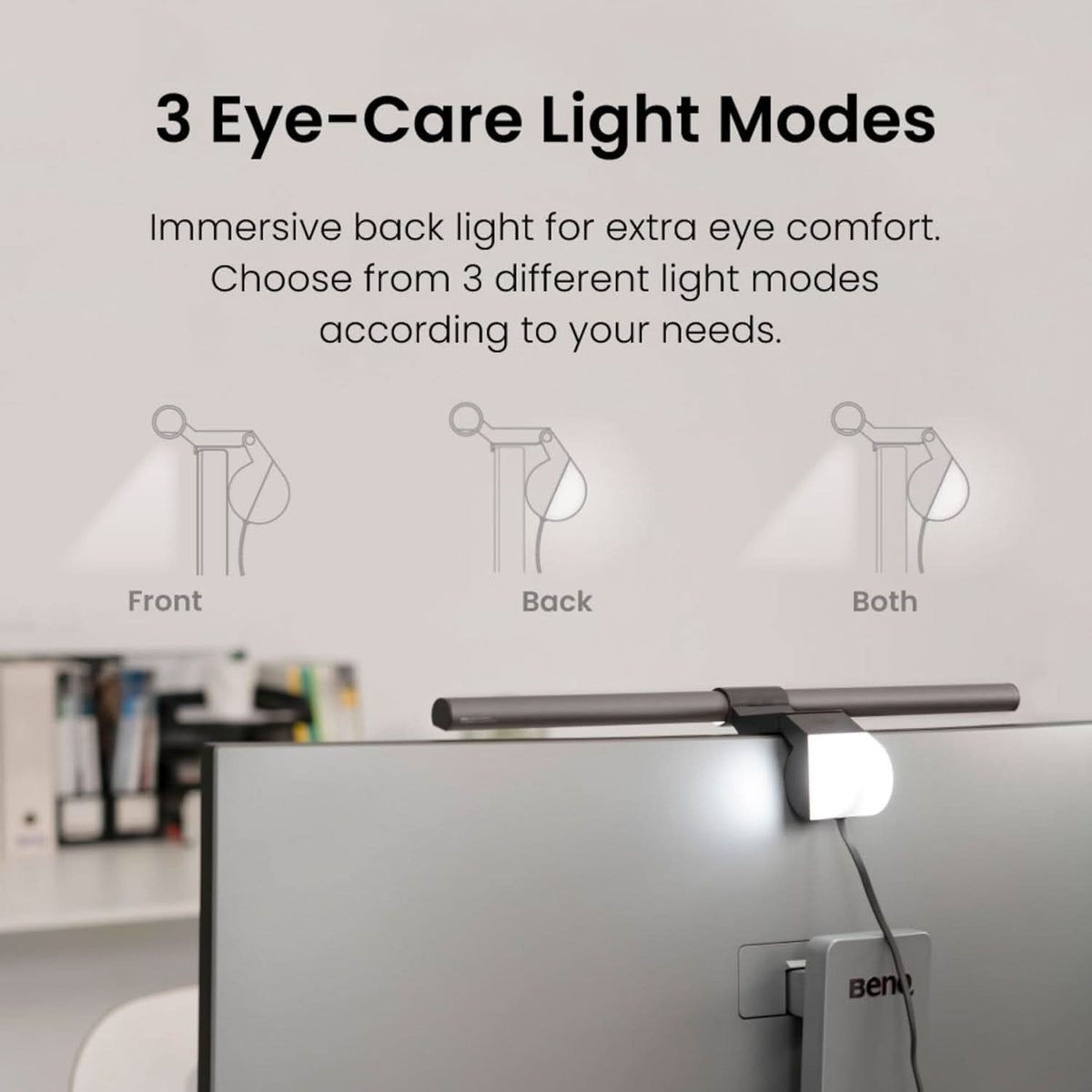 BenQ ScreenBar Halo LED Monitor Light Wireless Controller – TechCure India