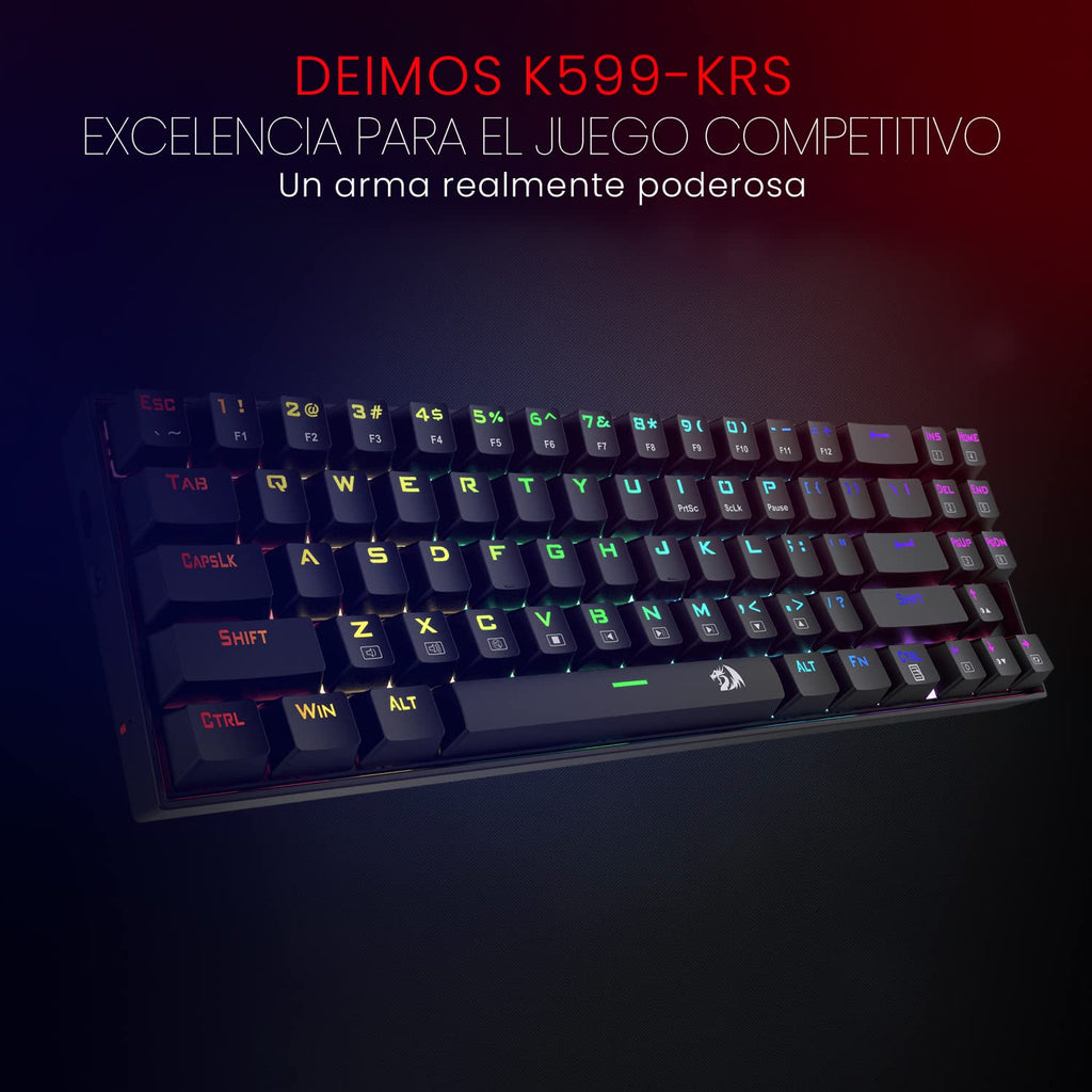 REDRAGON K599 DIEMOS (WIRED/WIRELESS) RGB KEYBOARD BLACK – TechCure India