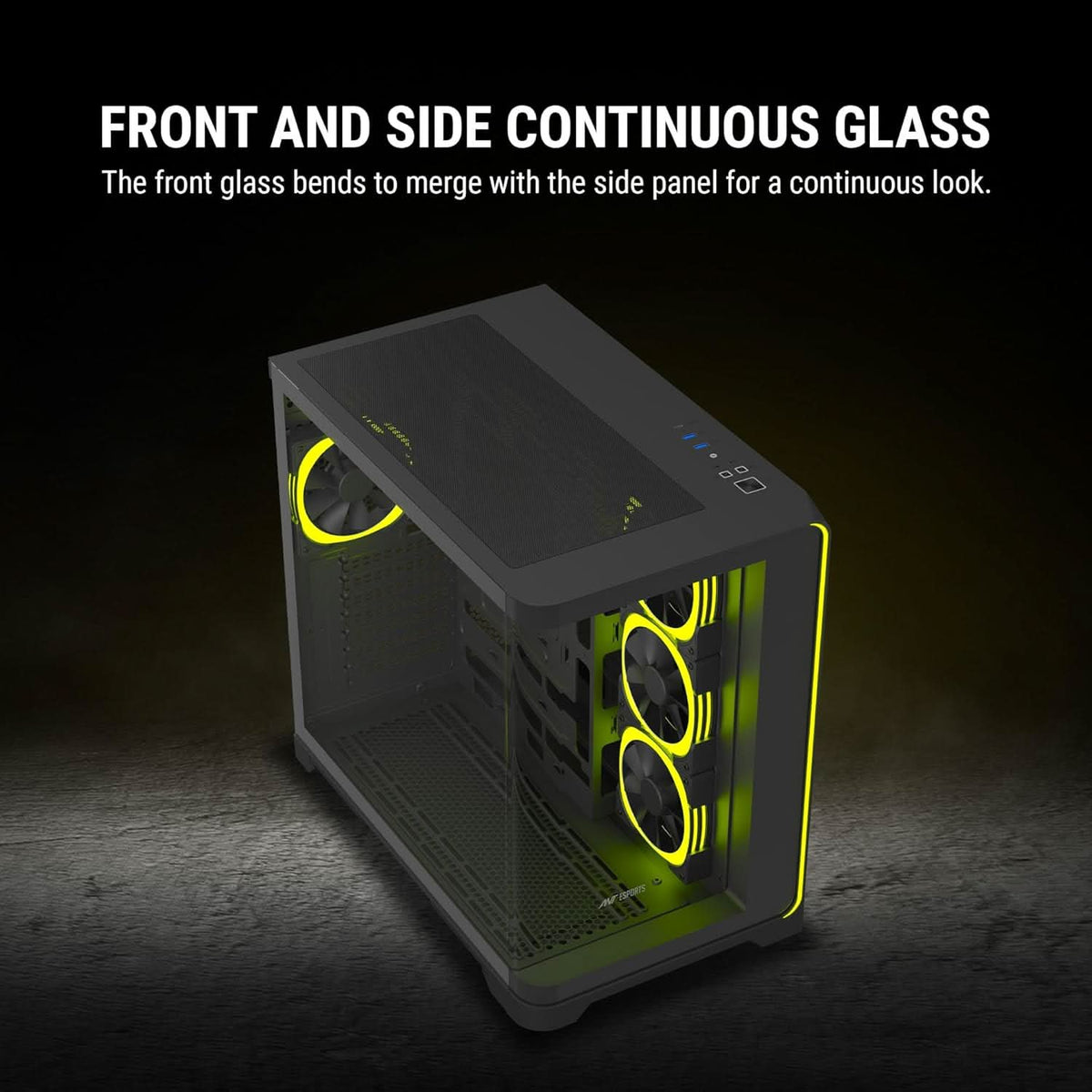 ANT ESPORTS CRYSTAL ARC ARGB ATX MID TOWER CASE BLACK – TechCure India