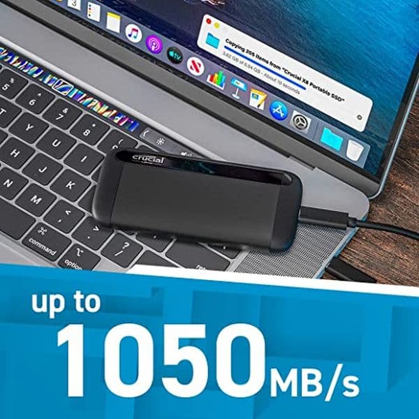 CRUCIAL X8 4TB Portable Solid State Drive (SSD) - 2