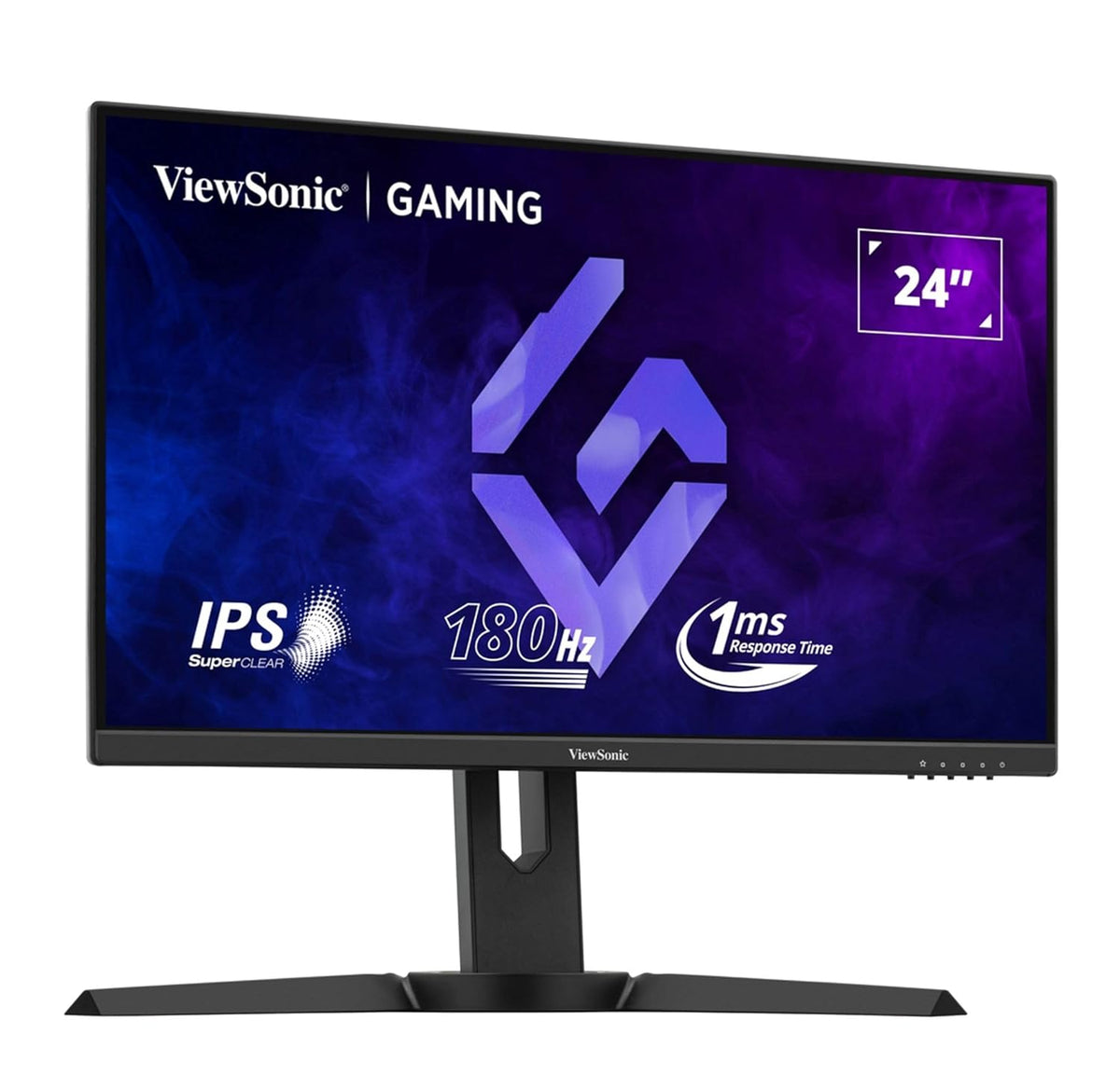 VIEWSONIC XG2409 60.96 CM 24 INCH FHD IPS GAMING MONITOR WITH 180HZ, 1MS, HEIGHT ADJUSTMENT, AMD FREE SYNC, SRGB104%, HDR10, BEZEL-LESS, EYE CARE, WALL MOUNT, GAME MODE, HDMI, DP, VGA – TechCure India