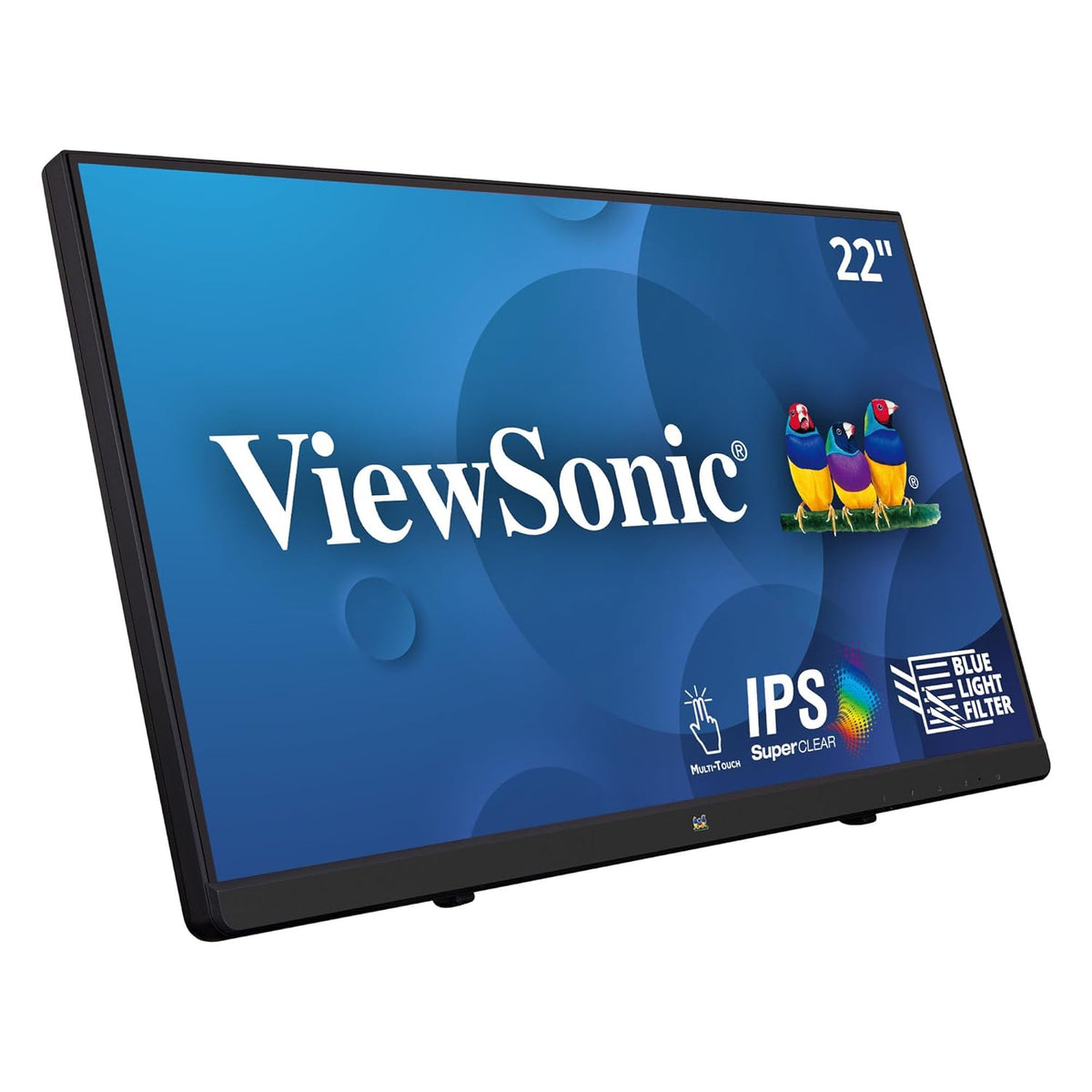 VIEWSONIC TD2230 55.88CM (22") FHD10-POINTTOUCH PORTABLE MONITOR |7H SCRATCH RESISTANT | ADJUSTABLE STAND | DUAL SPEAKER | EYE CARE | COMFORT VIEWING, FRAMELESS HDMI | DP | VGA | USB 3.2 – TechCure India