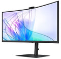 Samsung 34 inch ViewFinity S6 Curved Monitor with Inbuilt Webcam Ultrawide WQHD Monitor LS34C650VAWXXL – TechCure India