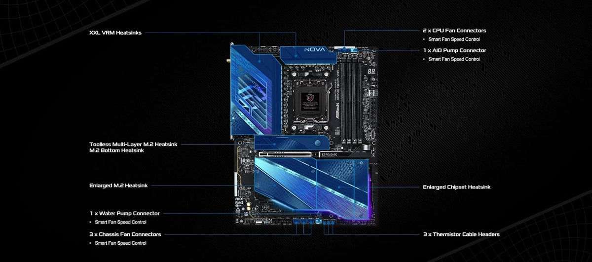 ASROCK X870E NOVA WIFI AM5 AMD X870E – TechCure India