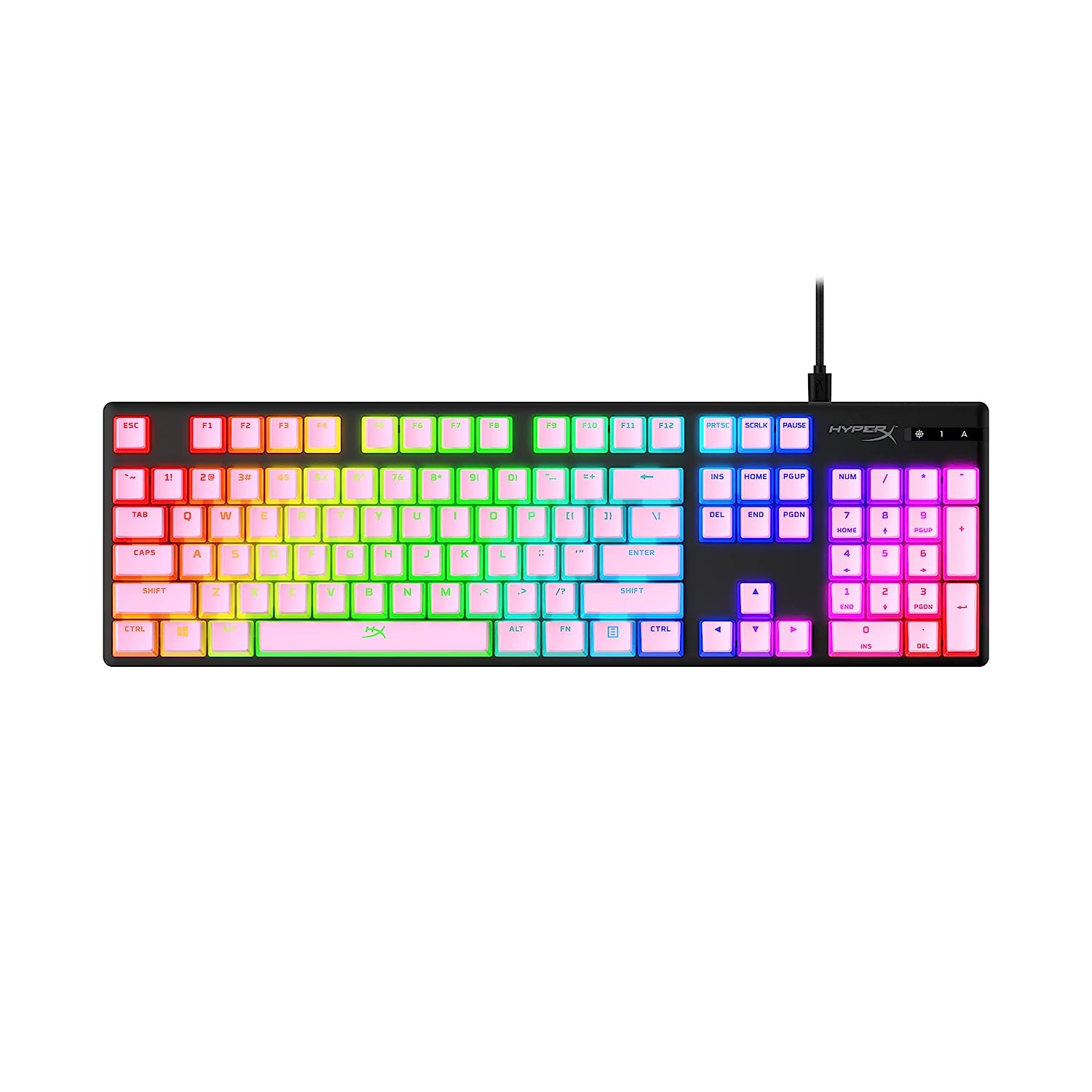 HYPERX Pudding Keycaps Double Shot PBT (Pink) - 3