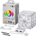 ASUS TUF Gaming TF120 ARGB Fan – Triple Fan Kit with ARGB Controller (White) – TechCure India
