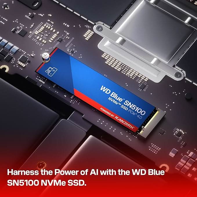 Western Digital WD Blue SN5100 NVMe 1TB, Upto 7100MB/s R SSD WDS100T5B0E-00CPE0 – TechCure India