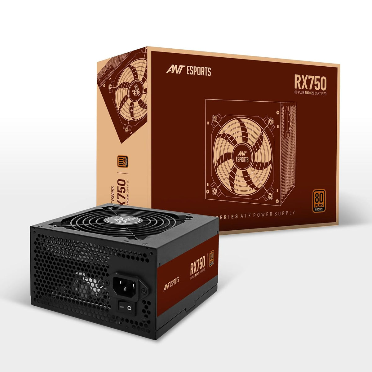 ANT ESPORTS RX750 80 PLUS BRONZE POWER SUPPLY – TechCure India