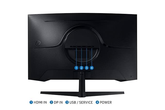 Samsung 32 Inch Odyssey G5 2K Curved Gaming Monitor LS32CG550EWXXL – TechCure India