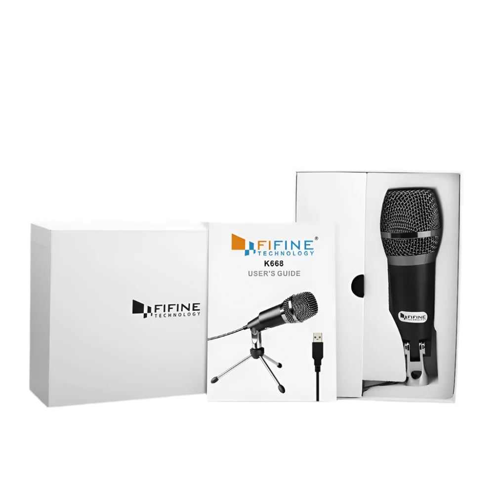 FIFINE K668 USB Condenser Microphone – TechCure India
