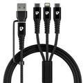ULTRAPROLINK Trio-Link+ 3 in 1 QC3.0 18W Fast Charging Cable (UL1142BLK) – TechCure India