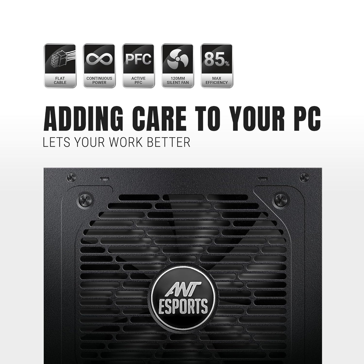 ANT ESPORTS RX650 80 PLUS BRONZE POWER SUPPLY – TechCure India