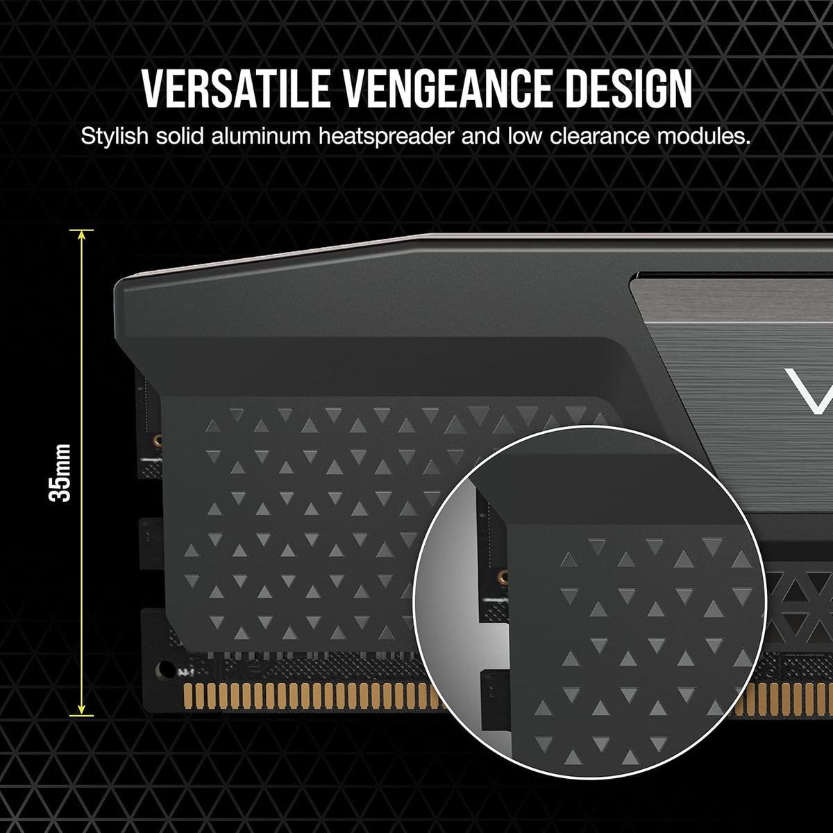 CORSAIR VENGEANCE 32GB RAM (1X32GB) DDR5 DRAM 5200MHZ BLACK CMK32GX5M1B5200C40 – TechCure India