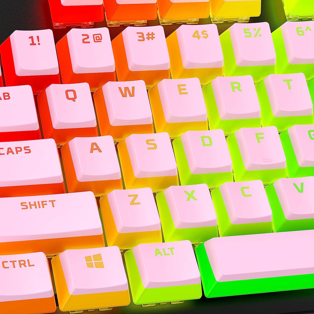 HYPERX Pudding Keycaps Double Shot PBT (Pink) - 2