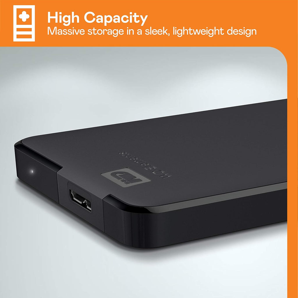 WESTERN DIGITAL 5TB ELEMENTS PORTABLE HARD DISK DRIVE WDBHDW0050BBK-EB – TechCure India
