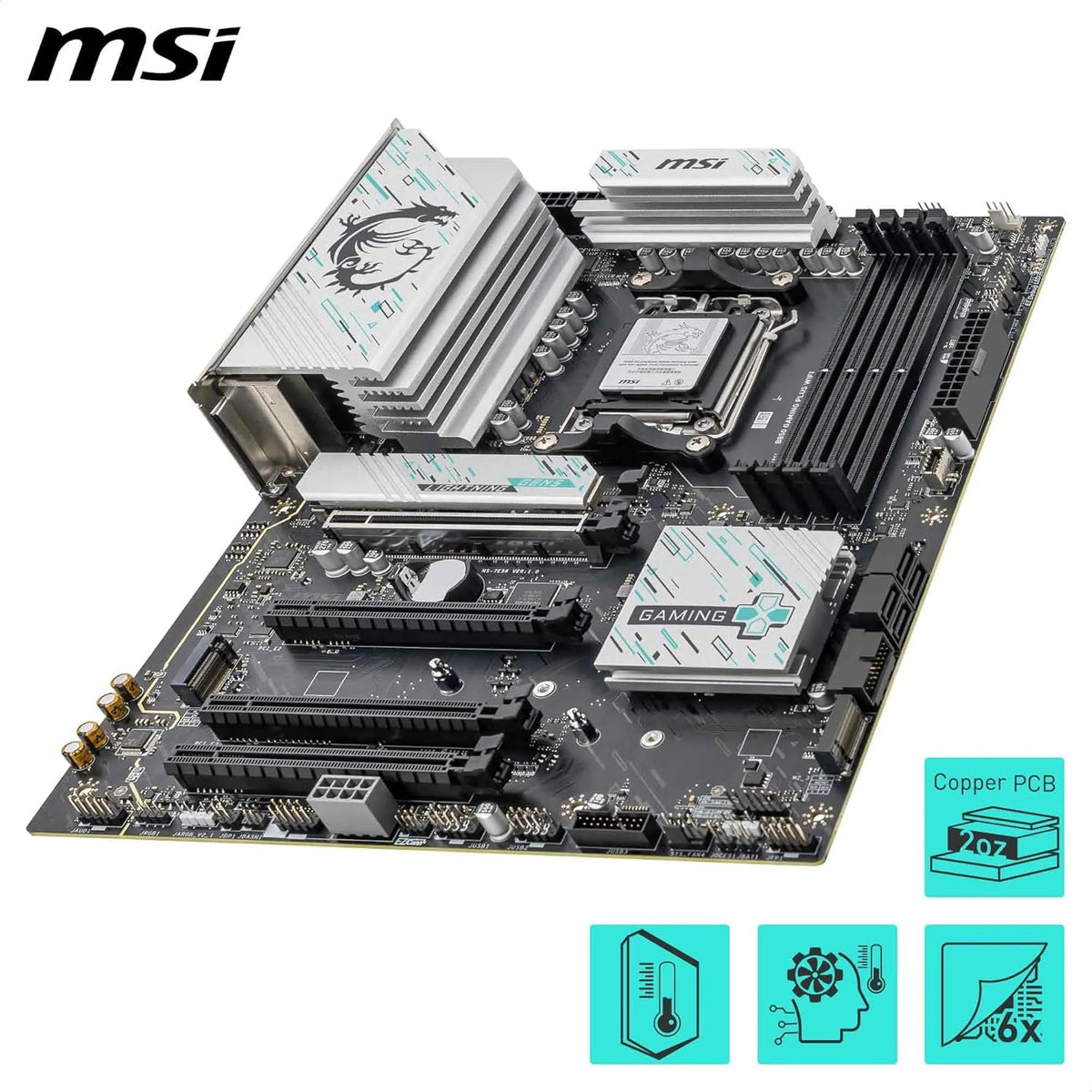 MSI B850 GAMING PLUS WIFI MOTHERBOARD – TechCure India