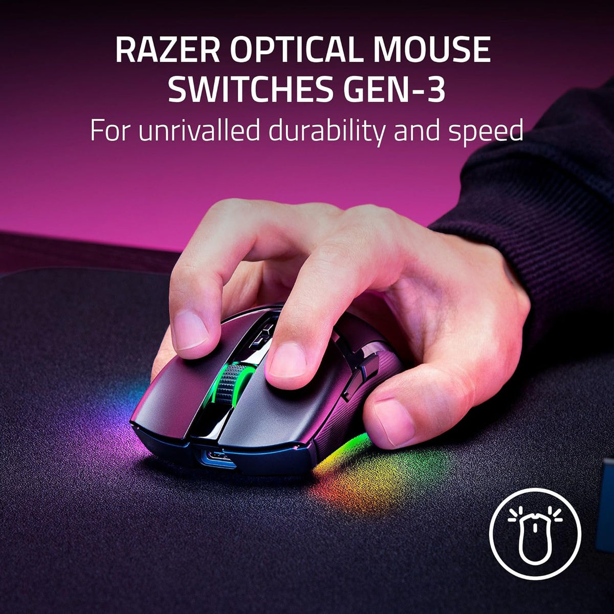 RAZER COBRA PRO - AMBIDEXTROUS WIRELESS GAMING MOUSE RZ01-04660100-R3A1 – TechCure India
