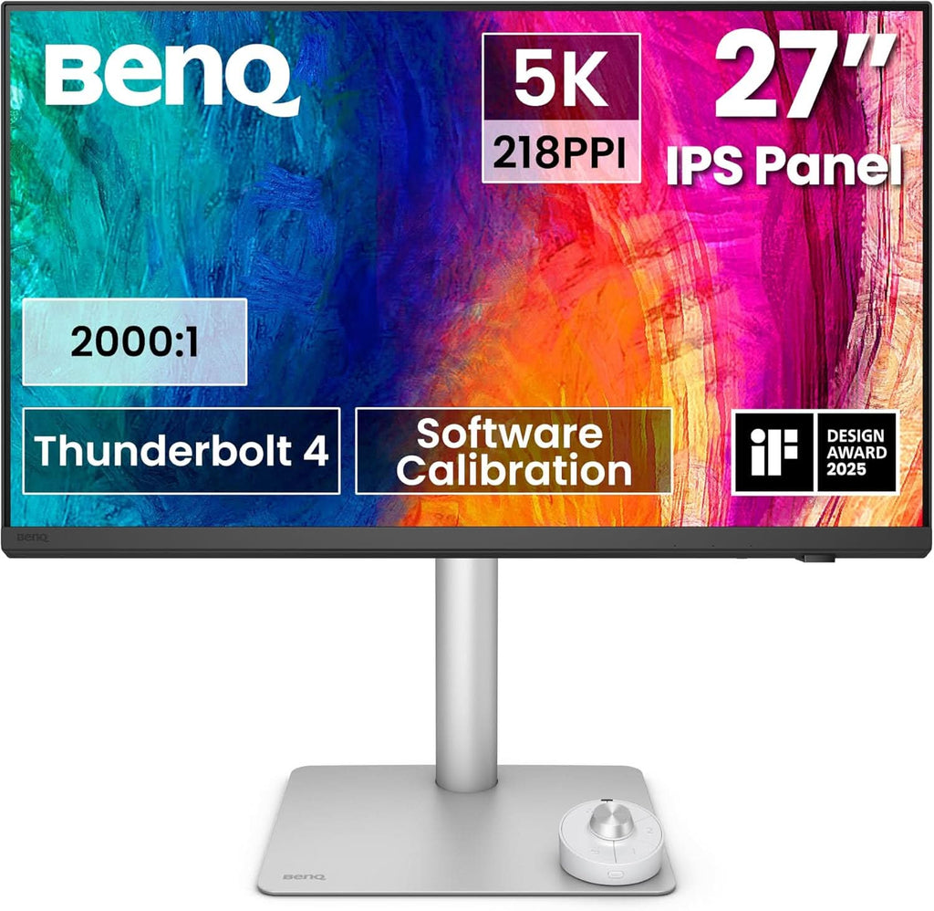 BENQ PD2730S 27 5K MONITOR, 90W THUNDERBOLT 4 DAISY CHAIN MONITOR WHITE – TechCure India