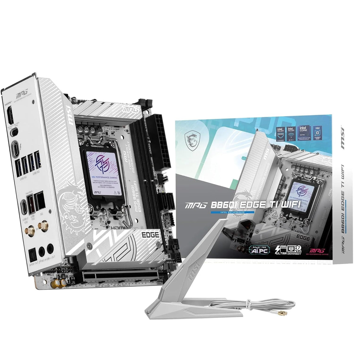 MSI B860I MPG EDGE TI WIFI LGA1851 MINI-ITX MOTHERBOARD – TechCure India