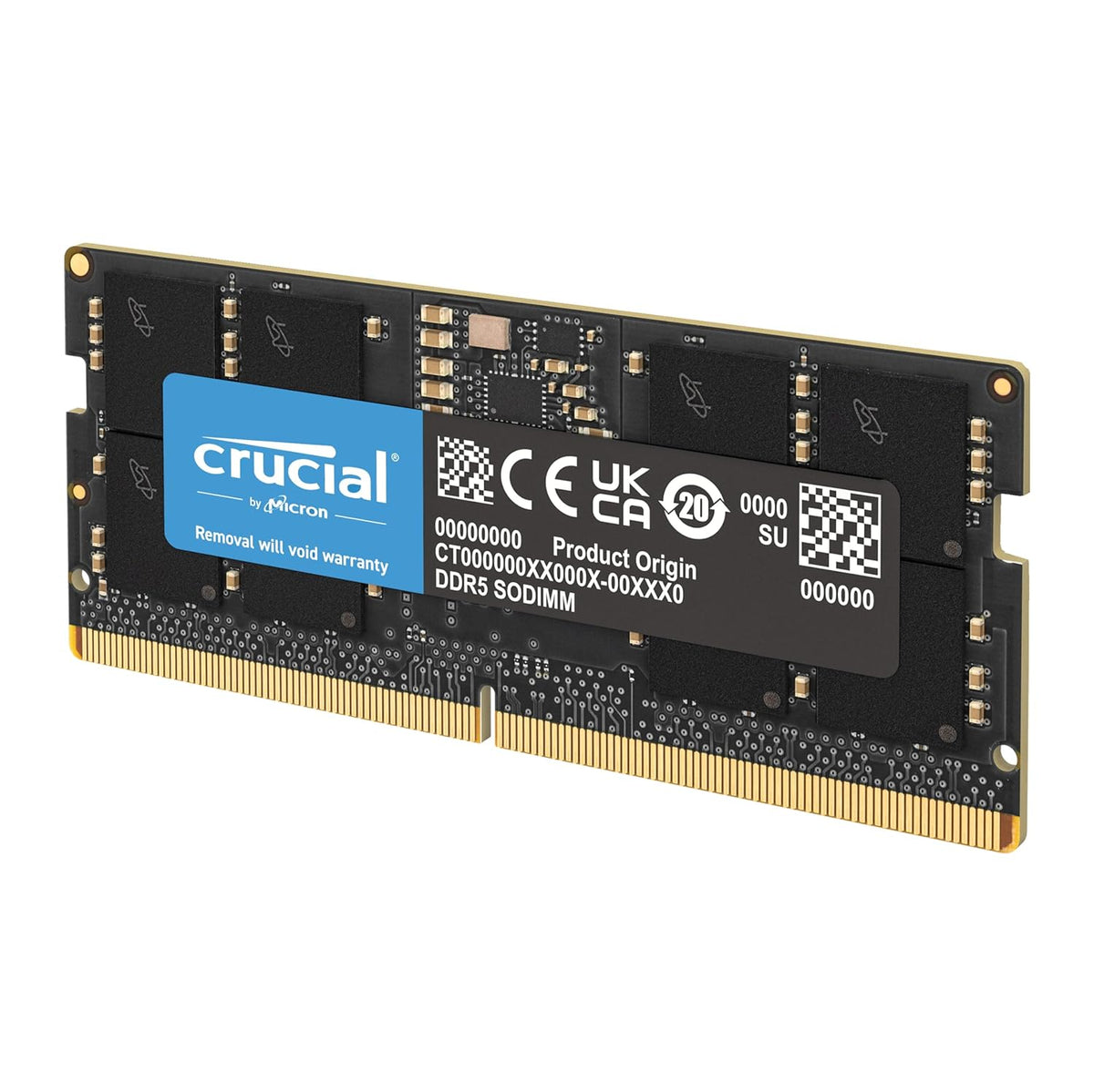 CRUCIAL 8GB DDR5-4800 SODIMM CL40 RAM CT8G48C40S5 – TechCure India