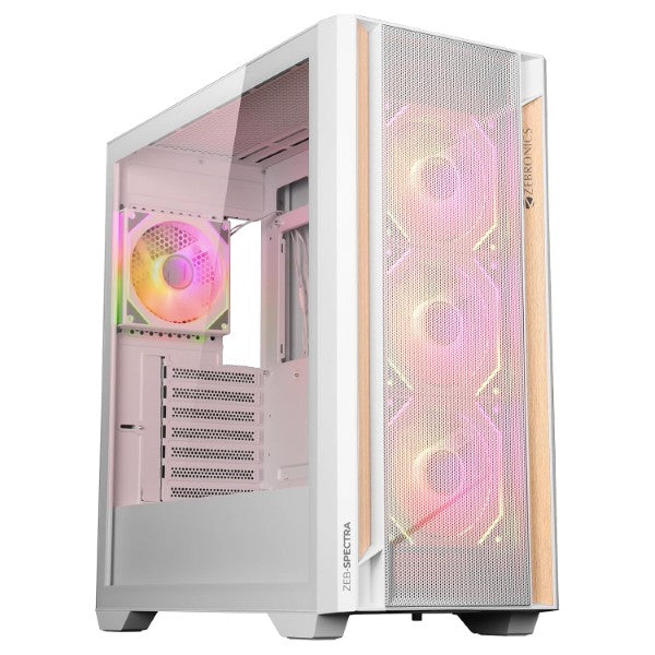 Zebronics Zeb Spectra Premium Gaming Cabinet White – TechCure India