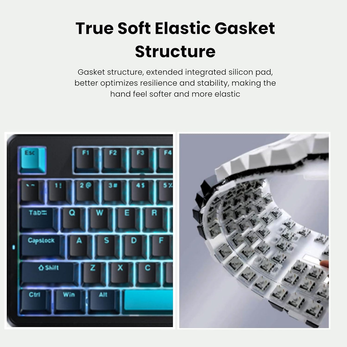 AULA F87 BLUE BLACK CYAN GRAYWOOD SWITCH MECHANICAL GAMING KEYBOARD – TechCure India