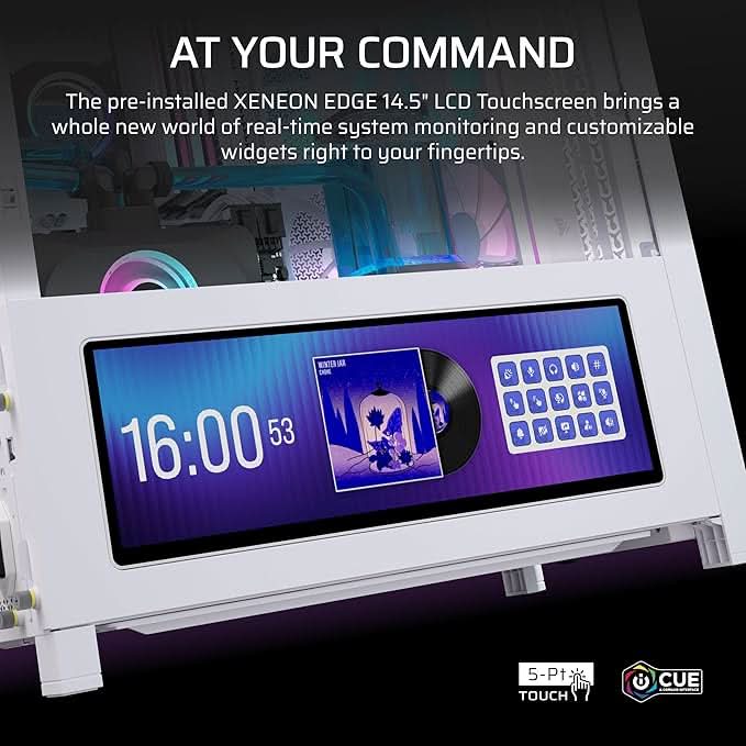 Corsair Chassis Frame 4000D LCD RS ARGB Premium Mid-Tower PC Case without PSU White - CC-9011327-WW – TechCure India