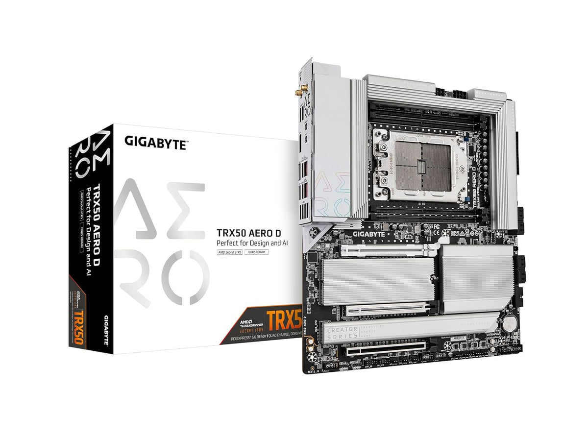 GIGABYTE TRX50 AERO D STR5 E-ATX MOTHERBOARD (TRX50-AERO-D) – TechCure India