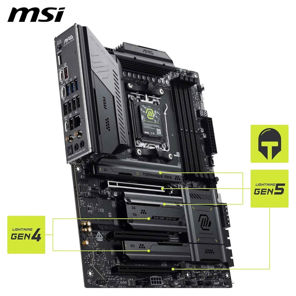 MSI MAG X870E Tomahawk MAX WIFI7 ATX Motherboard – TechCure India
