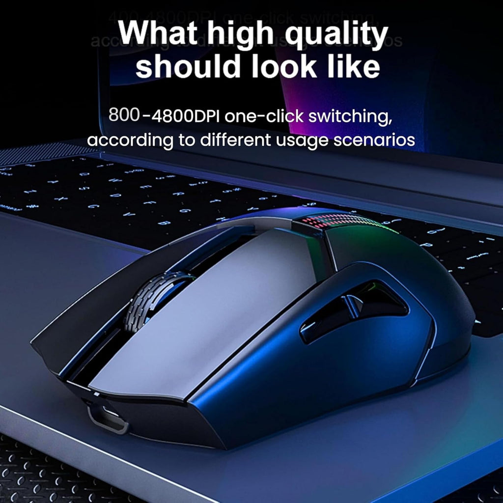 AULA F813 WIRED AND WIRELESS RGB GAMING MOUSE BLACK – TechCure India