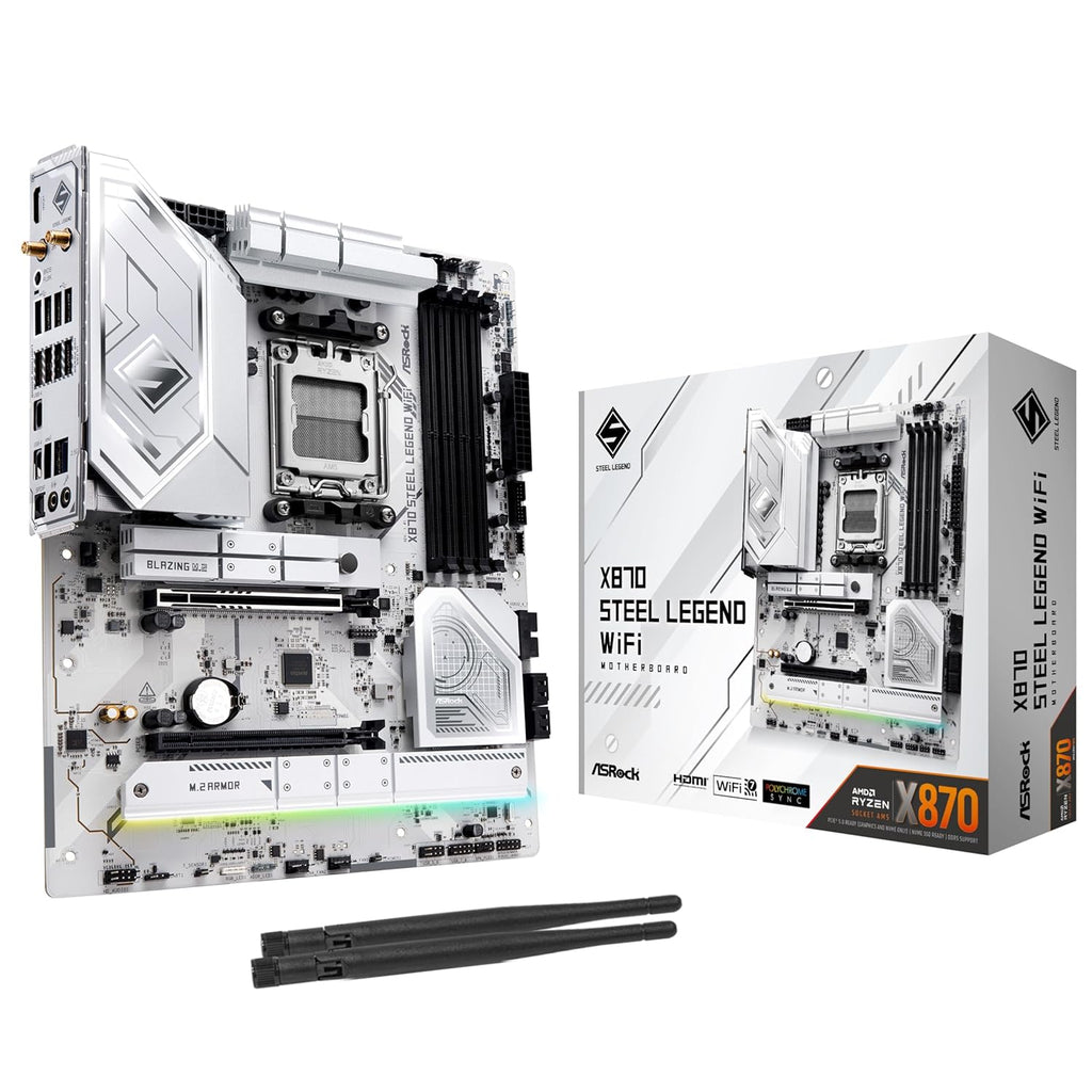 ASROCK X870 STEEL LEGEND WIFI MOTHERBOARD – TechCure India