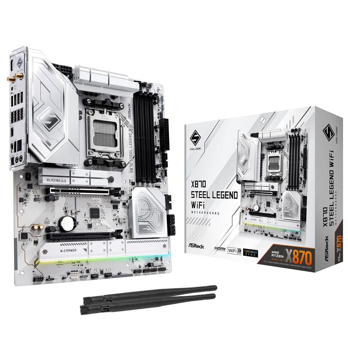 ASROCK X870 STEEL LEGEND WIFI MOTHERBOARD – TechCure India