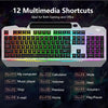 AULA T102 Full Size Membrane Wired Gaming Keyboard and Mouse Combo ( Grey ) - 2