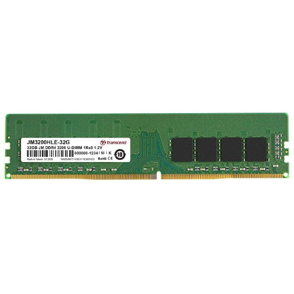 Transcend 32GB DDR4 3200MHz Desktop Memory JM3200HLE-32G – TechCure India
