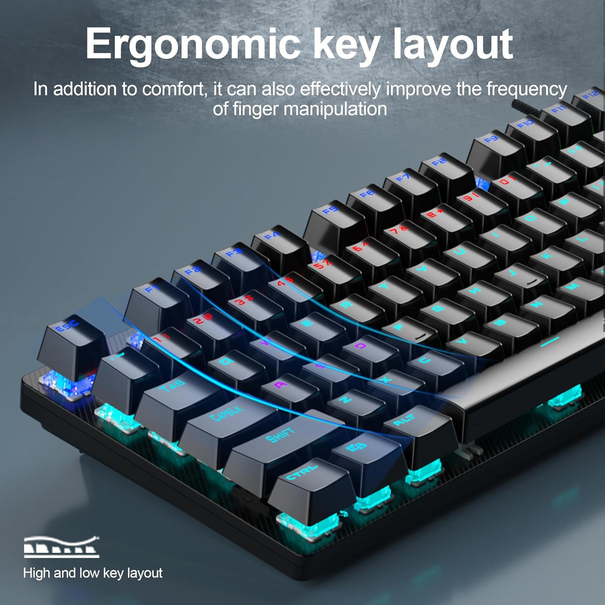 AULA S2022 BLACK MECHANICAL GAMING KEYBOARD – TechCure India