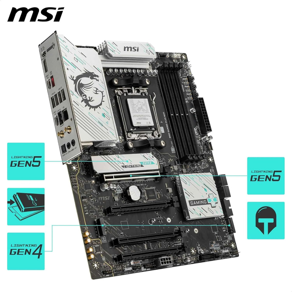 MSI B850 GAMING PLUS WIFI MOTHERBOARD – TechCure India