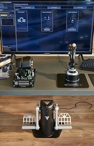 Thrustmaster TPR Pendular Rudder Pedals for PC Flight Simulation Controls – TechCure India