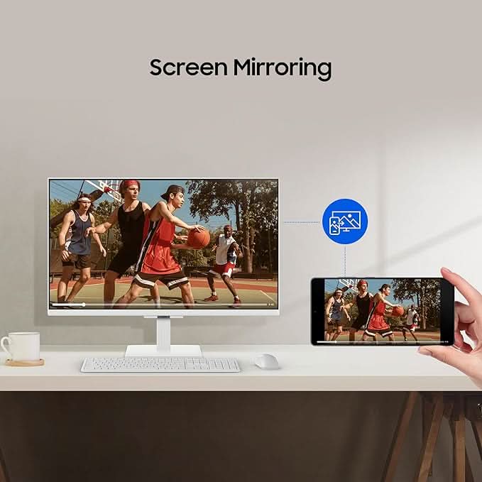 Samsung 27 Inch FHD M5 Smart Monitor with Smart TV Experience LS27FM501EWXXL – TechCure India