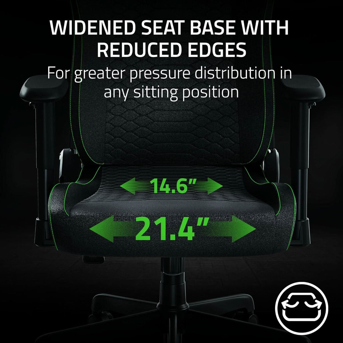 RAZER ISKUR V2 X - GAMING CHAIR BLACK FABRIC - RZ38-05310100-R3UA – TechCure India