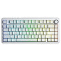 AULA F75 75% Side Engraved Tri Mode Wireless Mechanical Gaming Keyboard ( White Contour - Star Vector Switch ) – TechCure India