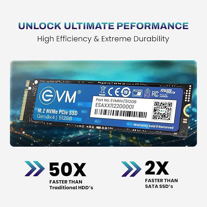 EVM 512GB NVME M.2 SSD EVMNV/512GB – TechCure India