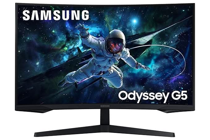 Samsung 32 Inch Odyssey G5 2K Curved Gaming Monitor LS32CG550EWXXL – TechCure India