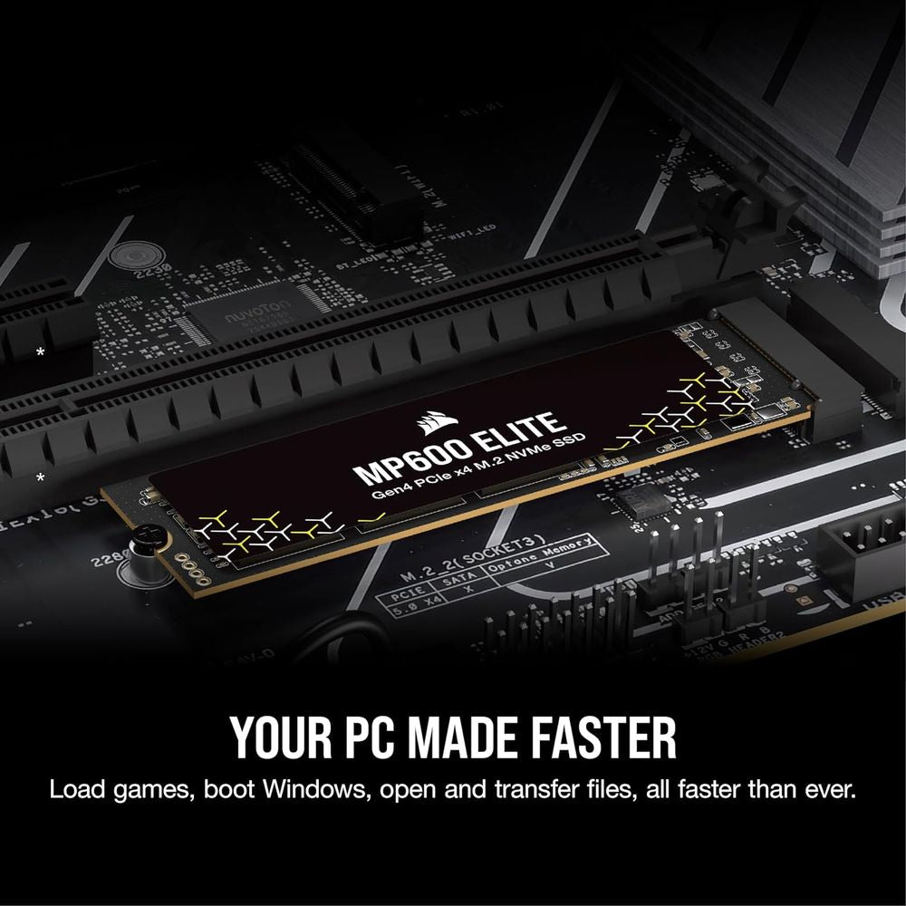 CORSAIR MP600 Elite 2TB M.2 NVME Gen4 Internal Solid State Drive ( SSD ) - 2