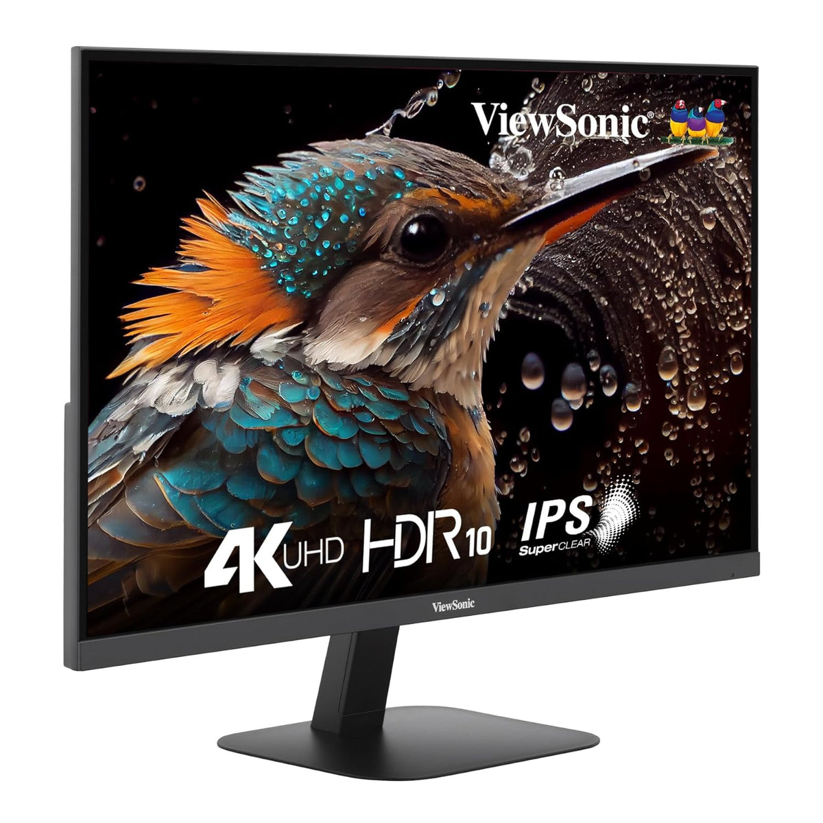 VIEWSONIC VA2708-4K-MHD, 27-INCH (68.58CM) 4K UHD MONITOR, SUPERCLEAR IPS, HDR10, SRGB 104%, 1.07B COLORS, DUAL SPEAKERS, DUAL HDMI 2.0, DP, EYE PROTECH+, 3-SIDED FRAMELESS, SLIM DESIGN – TechCure India