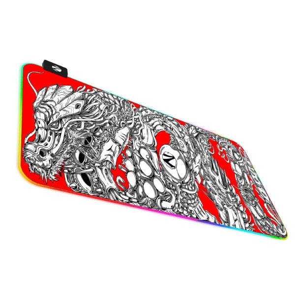 Zebronics Blaze XL RGB Gaming Mouse pad Red White – TechCure India