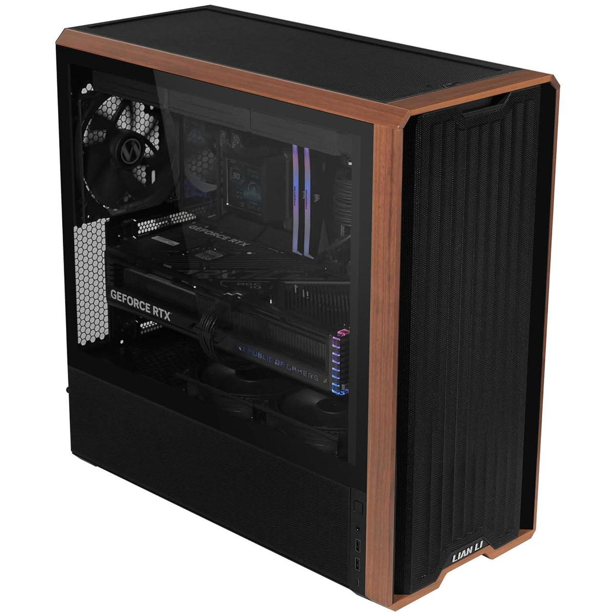 LIAN LI LANCOOL 217 MID-TOWER GAMING CABINET - BLACK ( G99.LAN217X.IN) – TechCure India