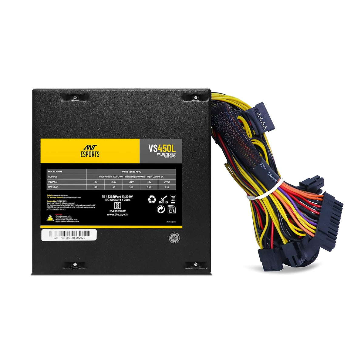 ANT ESPORTS 450W VS450L NON MODULAR SMPS – TechCure India