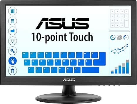 ASUS 15.6 Inch Full HD, 10-Point Touchscreen, IPS, Wide Viewing Angle 1080P VT169HE Touch Monitor – TechCure India